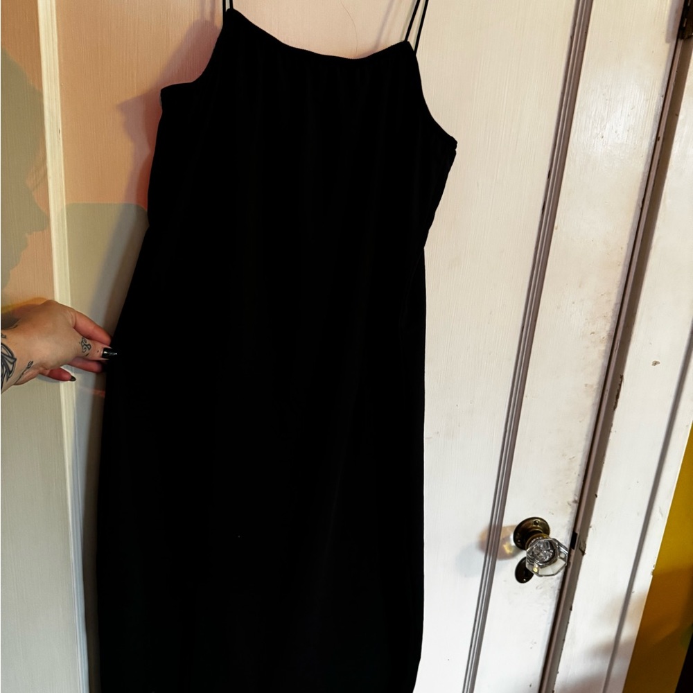 Simple slip Black Women's Dress